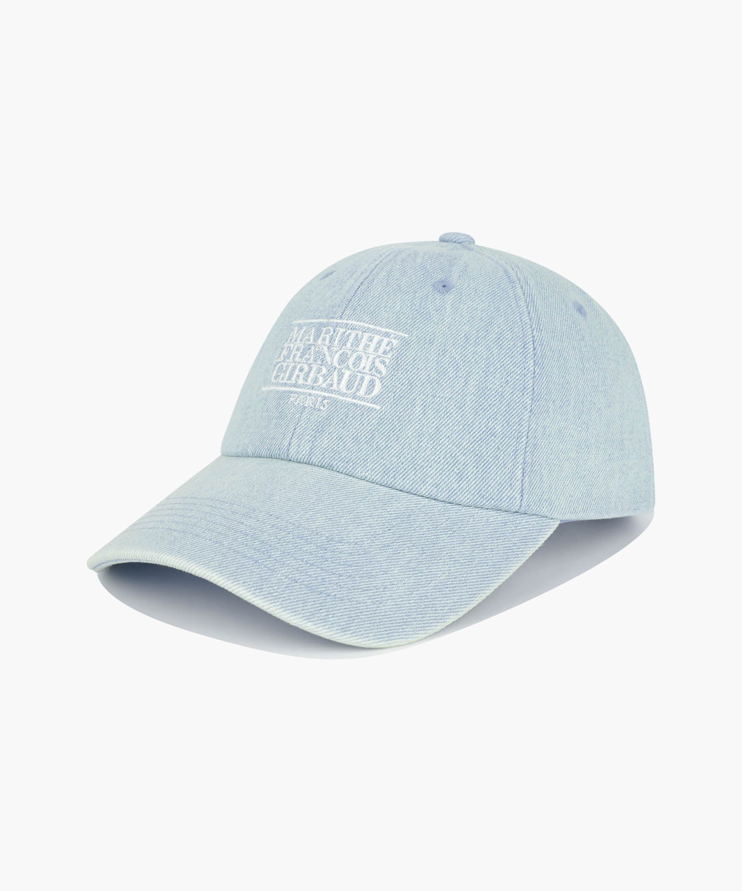 Marithe & Francois Girbaud - Denim Washing Small Classic Logo Covered Cap (Light Blue) product image 1 | TRAB K-Fashion Australia