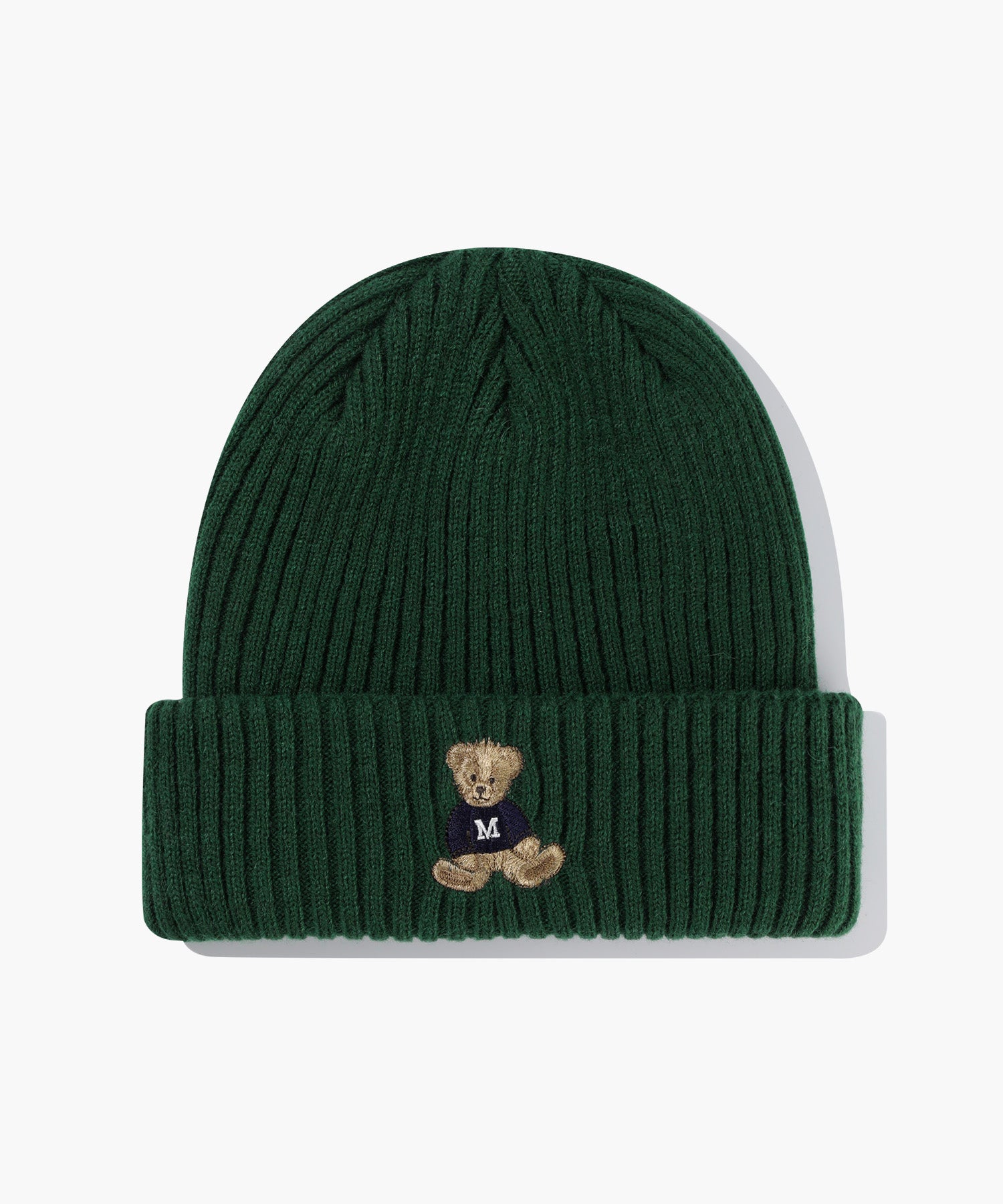 Marithe & Francois Girbaud - Doodle Bear Beanie (Dark Green) product image 1 | TRAB K-Fashion Australia