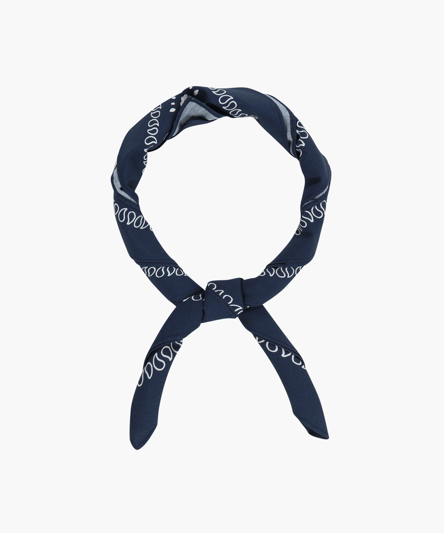 Marithe & Francois Girbaud - Classic Logo Bandana Scarf (Navy) product image 4 | TRAB K-Fashion Australia