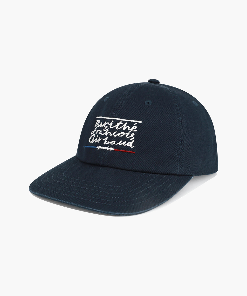 Marithe & Francois Girbaud - Drawing Classic Logo Flat Brim Cap (Navy) product image 1 | TRAB K-Fashion Australia