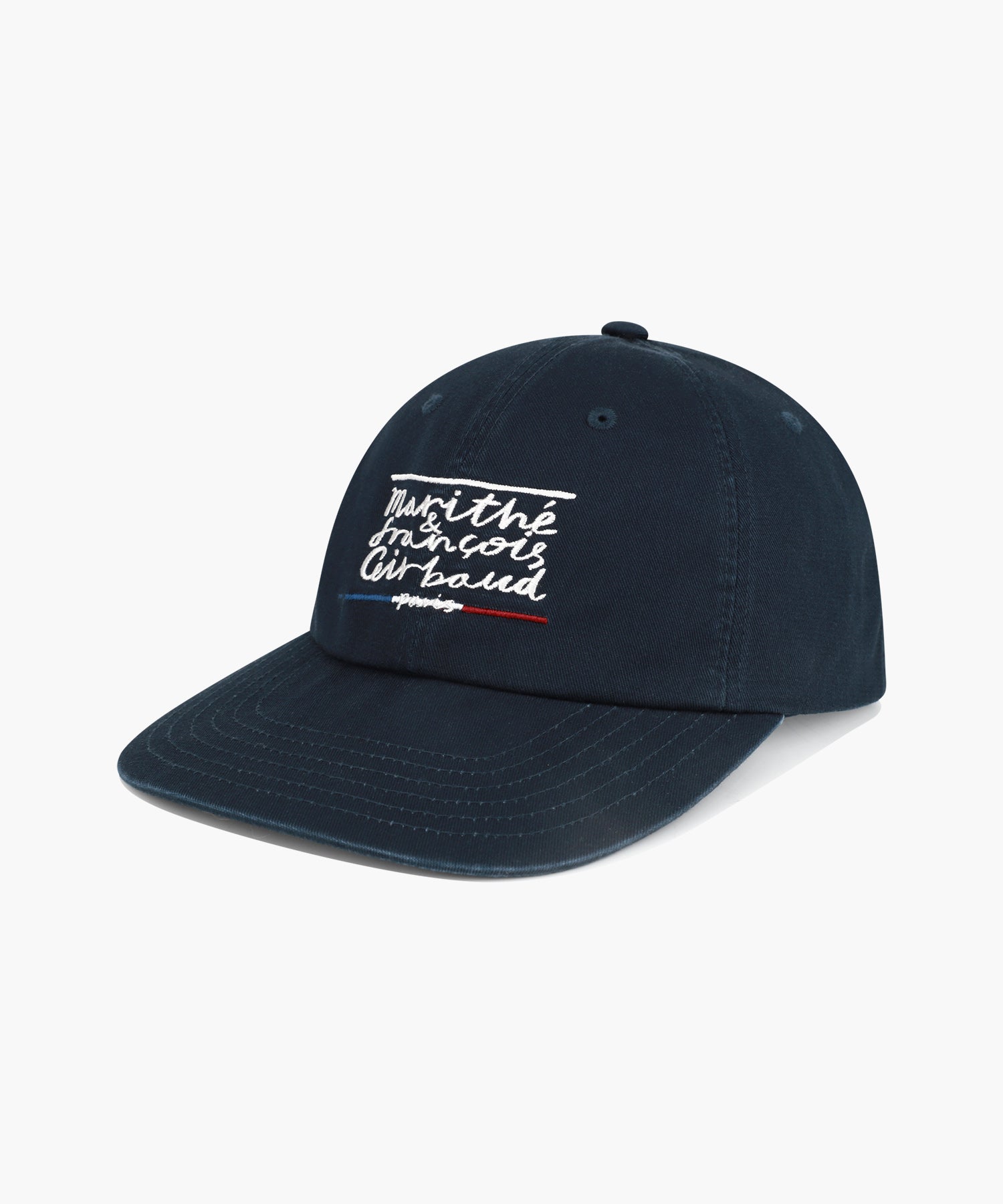 Marithe & Francois Girbaud - Drawing Classic Logo Flat Brim Cap (Navy) product image 1 | TRAB K-Fashion Australia
