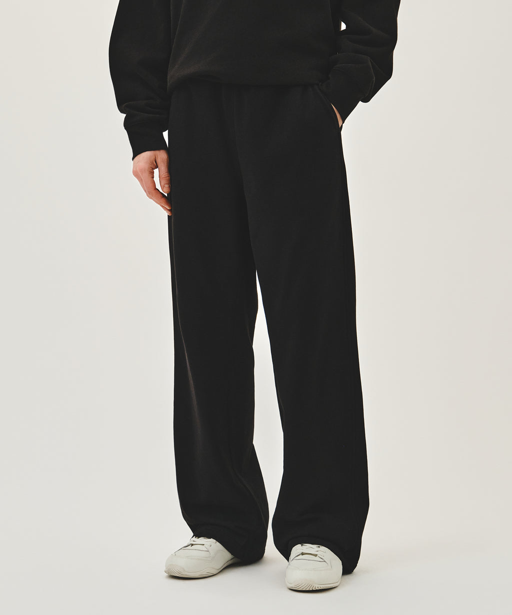 Marithe & Francois Girbaud - Stitch Wide Sweat Pants (Black) product image 1 | TRAB K-Fashion Australia