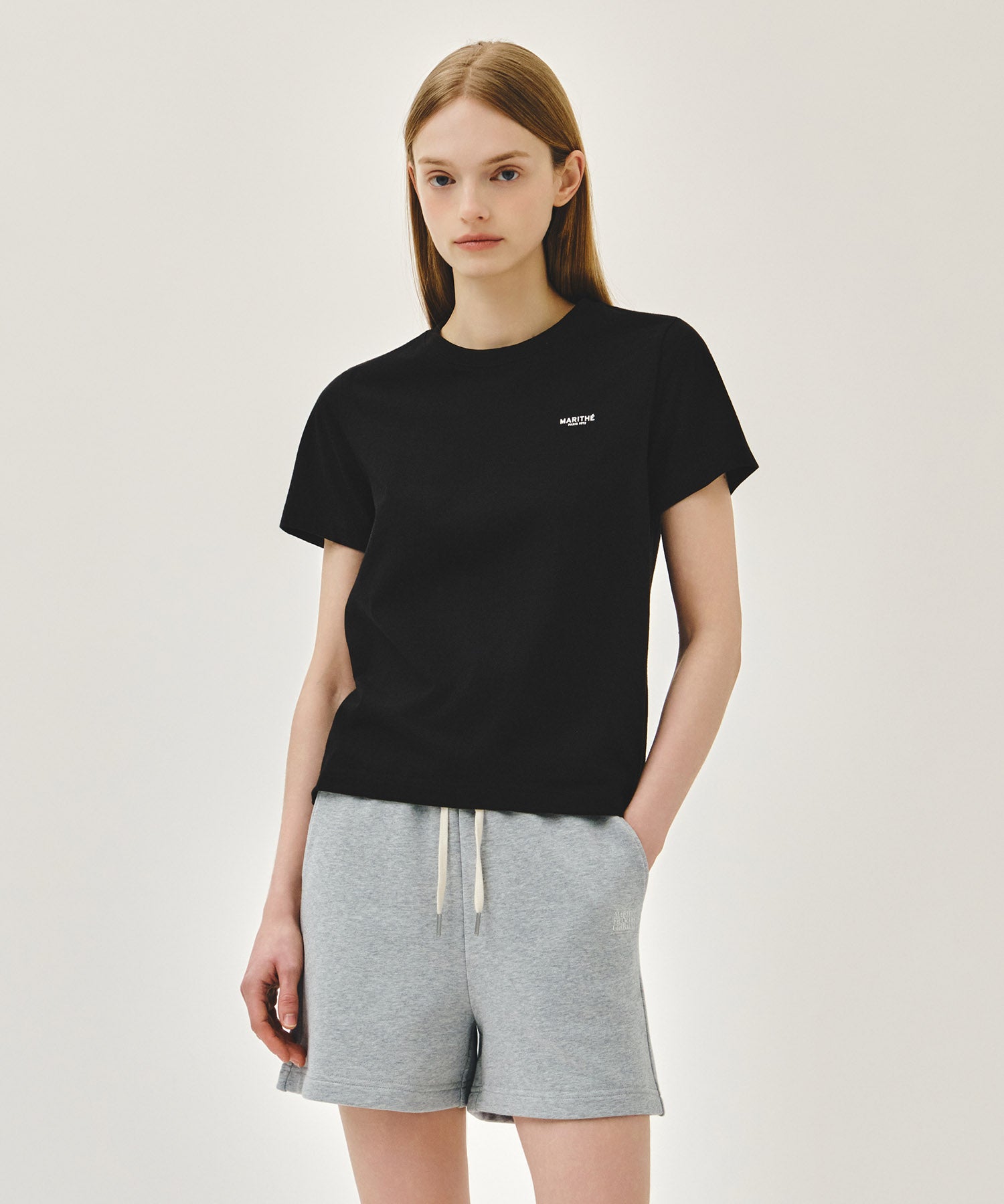 Marithe & Francois Girbaud - Small Regular Logo Tee (Black) product image 1 | TRAB K-Fashion Australia