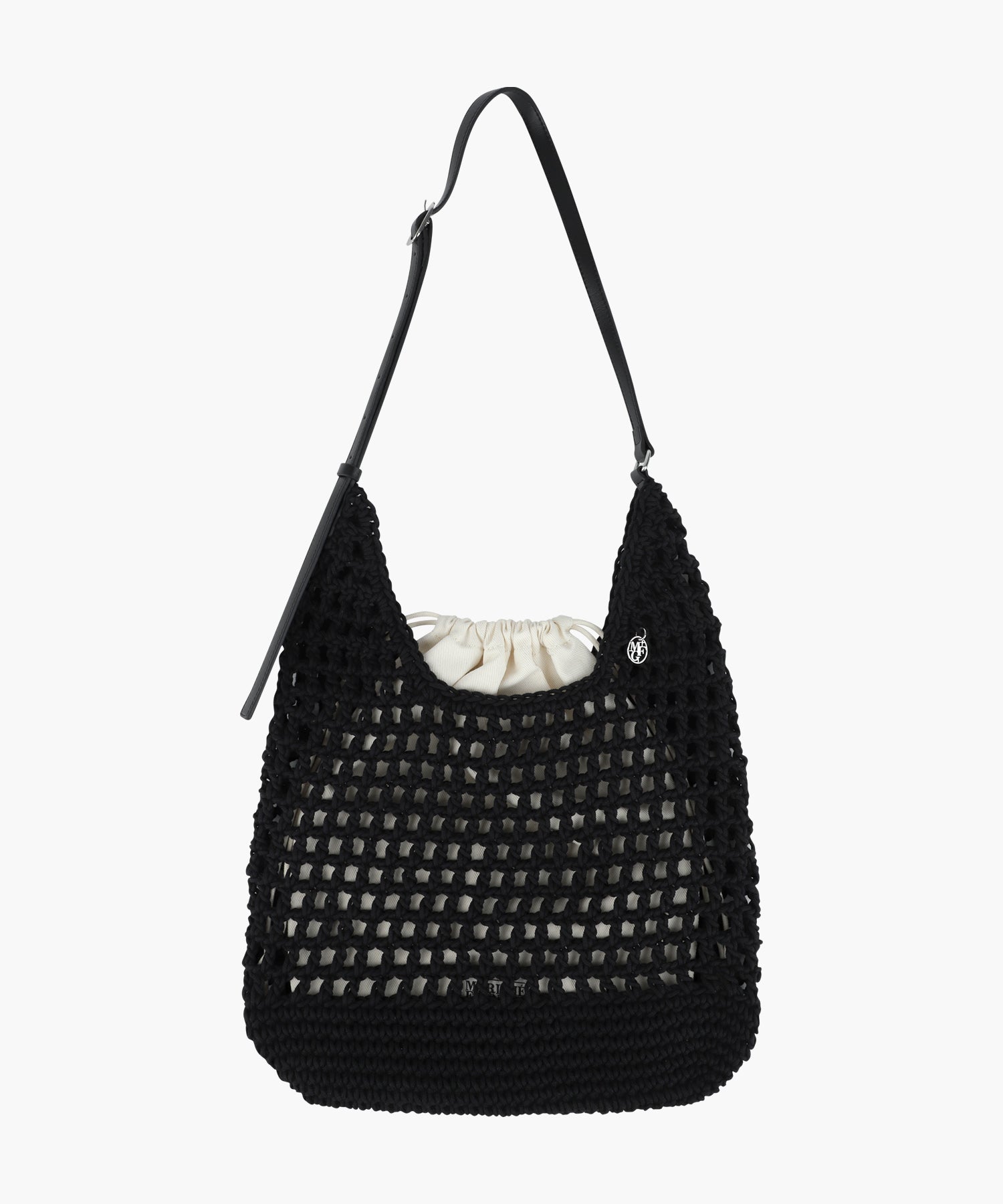 Marithe & Francois Girbaud - Macrame Hobo Bag (Black) product image 1 | TRAB K-Fashion Australia