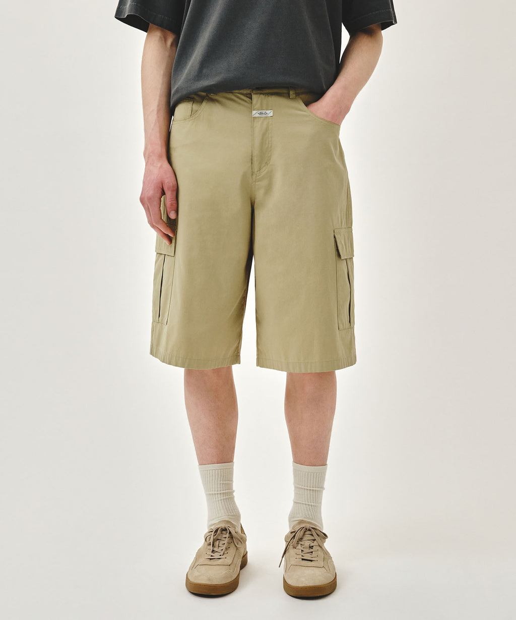 Marithe & Francois Girbaud - Cargo Half Pants (Beige) product image 1 | TRAB K-Fashion Australia