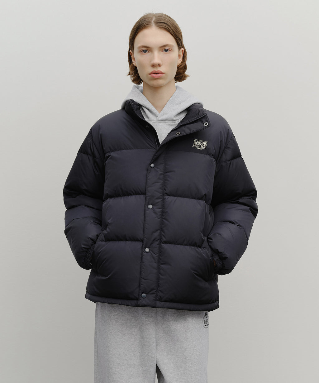 Marithe & Francois Girbaud - Classic Logo Down Jacket (Navy) product image 1 | TRAB K-Fashion Australia
