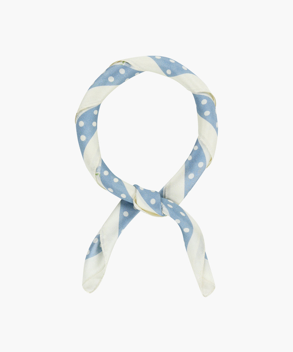 Marithe & Francois Girbaud - Summer Pattern Silk Scarf (Ivory) product image 3 | TRAB K-Fashion Australia