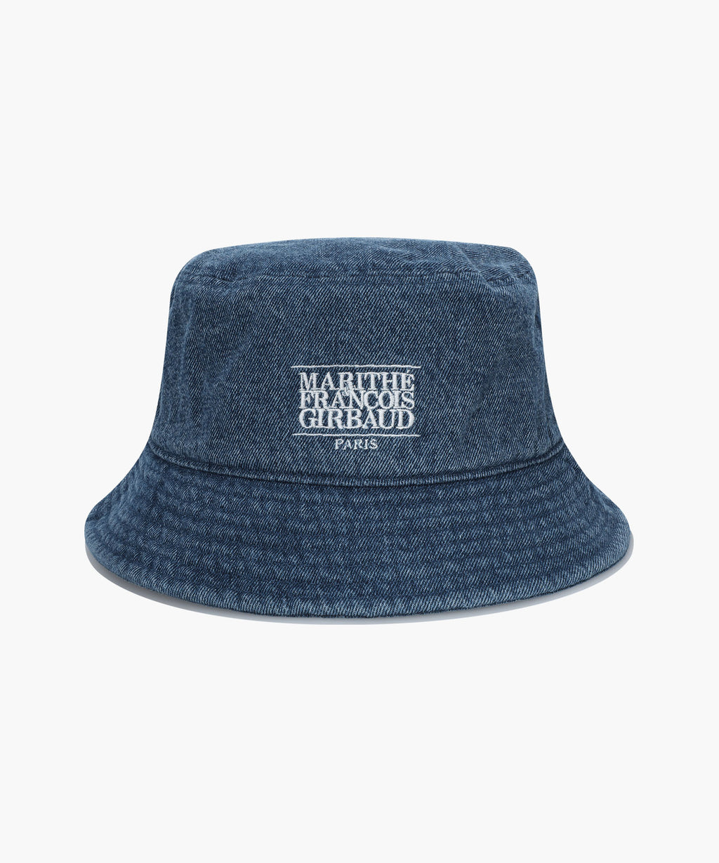 Marithe & Francois Girbaud - Classic Logo Bucket Hat (Blue) product image 1 | TRAB K-Fashion Australia