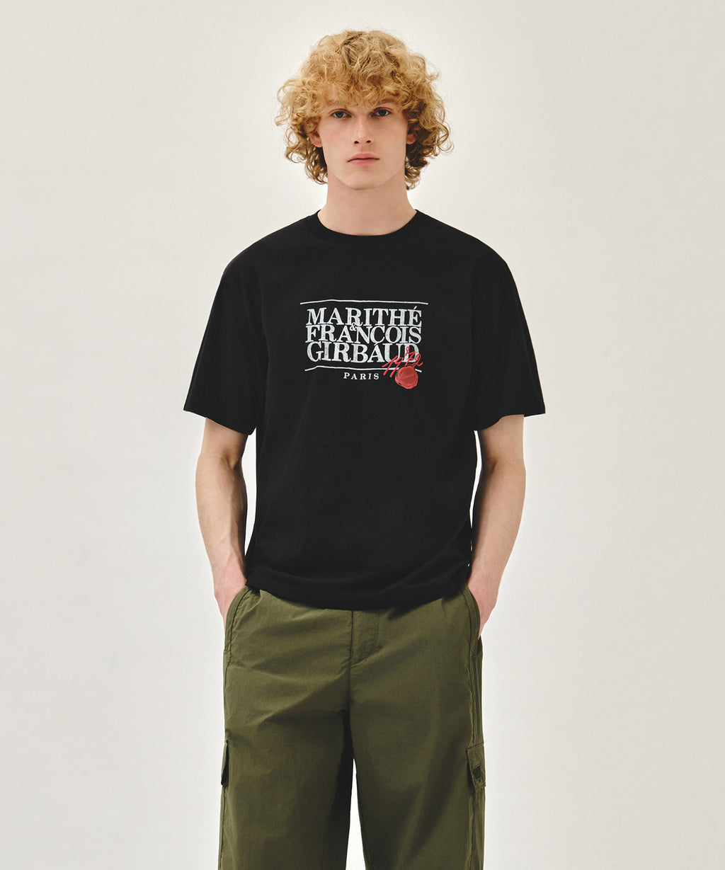 Marithe & Francois Girbaud - Stamp Classic Logo Tee (Black) product image 1 | TRAB K-Fashion Australia