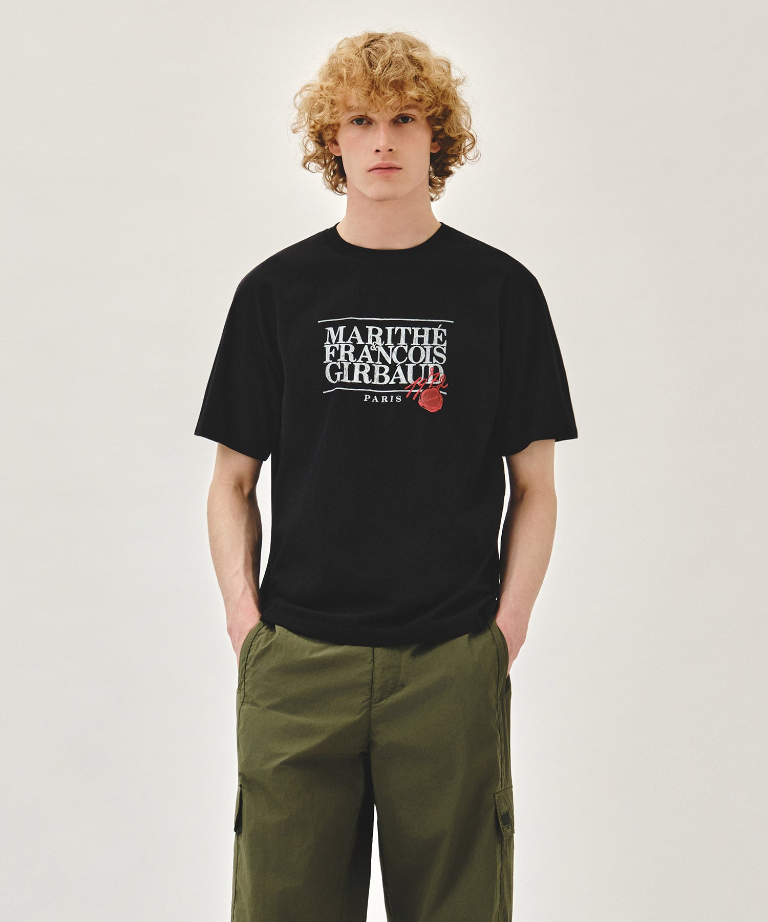 Marithe & Francois Girbaud - Stamp Classic Logo Tee (Black) product image 1 | TRAB K-Fashion Australia