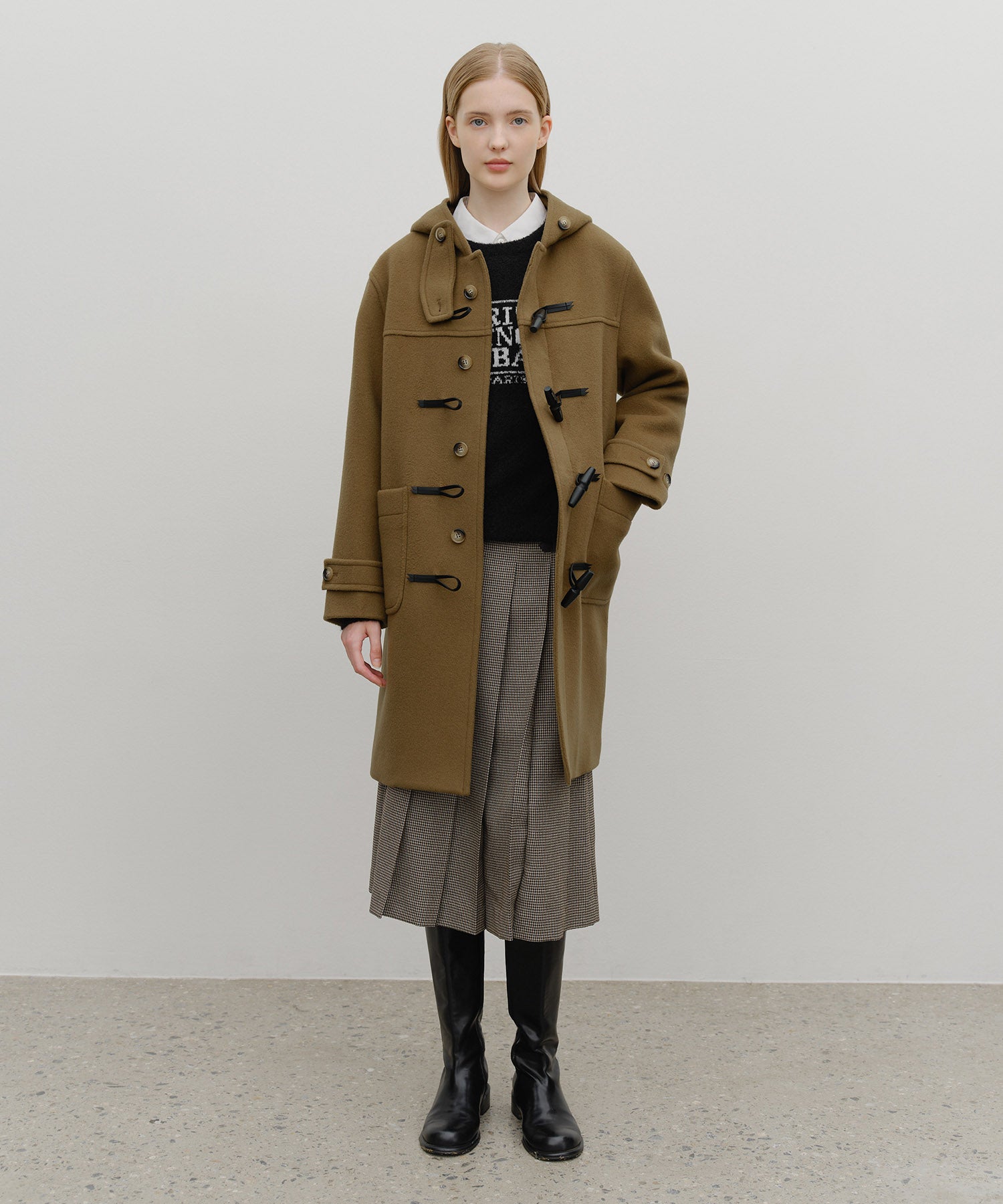 Marithe & Francois Girbaud - Long Duffle Coat (Camel) product image 1 | TRAB K-Fashion Australia