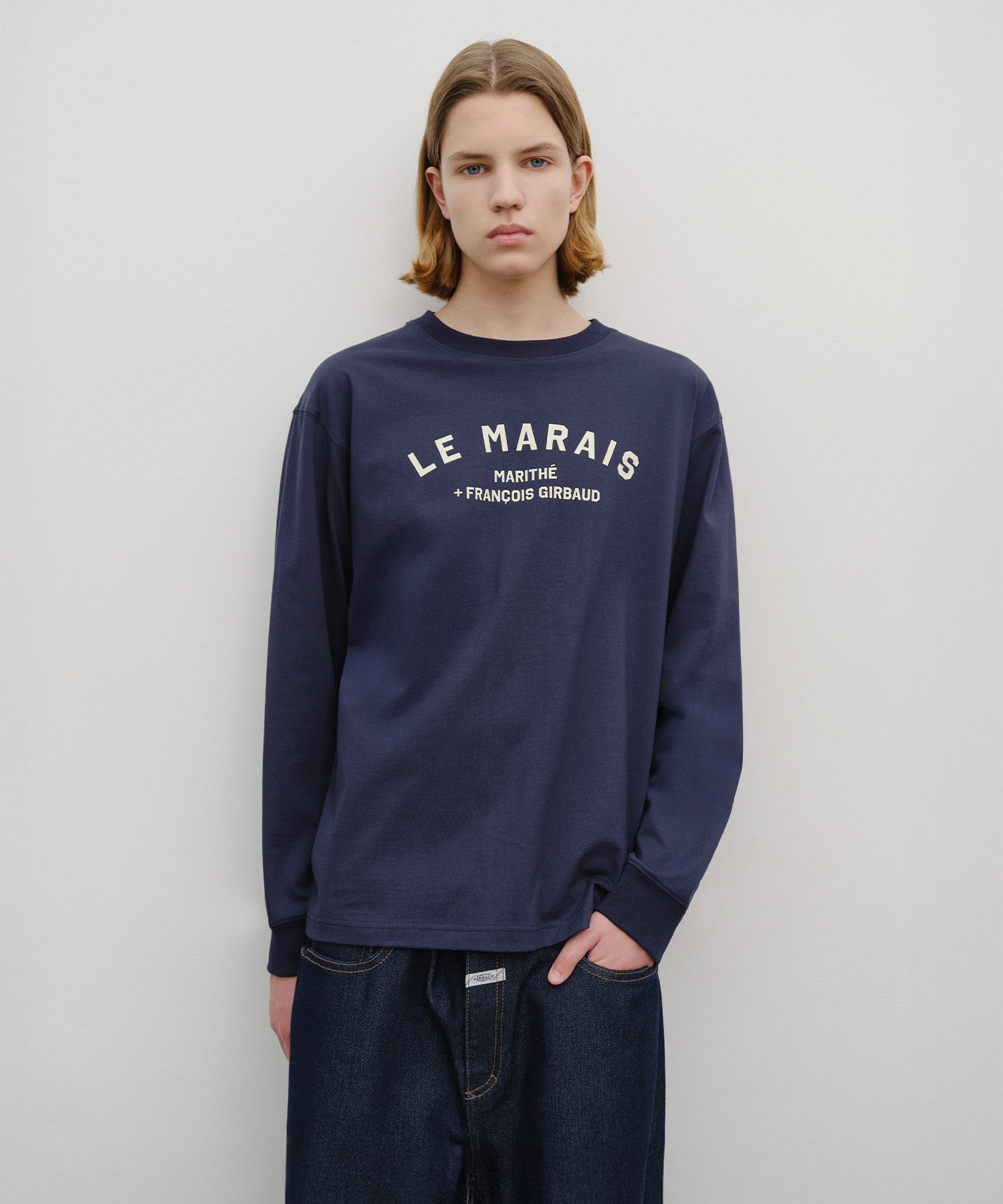 Marithe & Francois Girbaud - Le Marais Long Sleeve (Navy) product image 1 | TRAB K-Fashion Australia