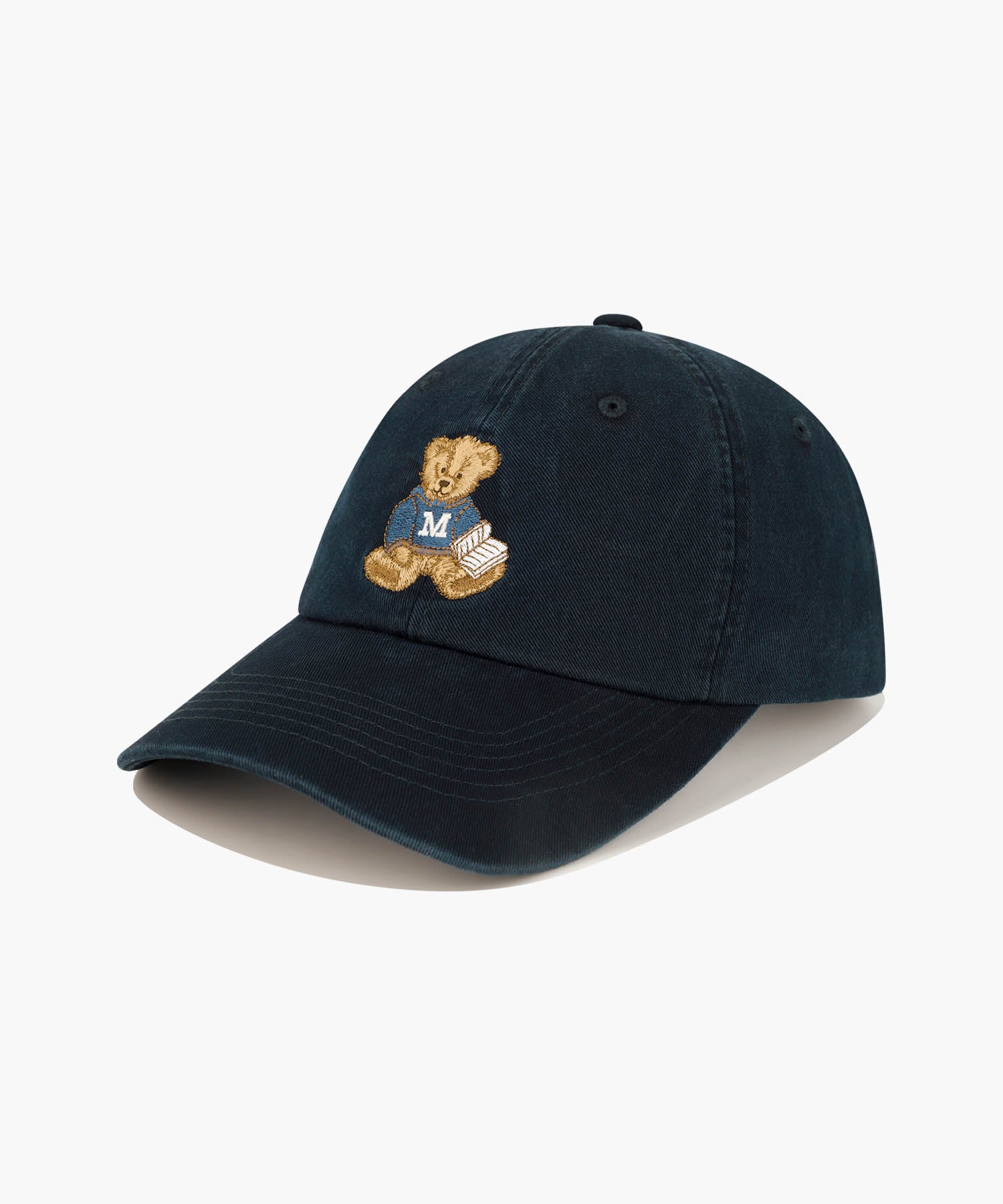 Marithe & Francois Girbaud - Reading Club Doodle Bear Cap (Navy) product image 1 | TRAB K-Fashion Australia