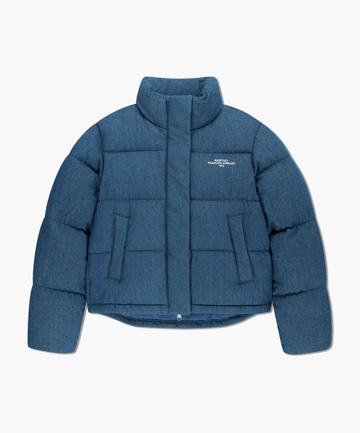 Marithe & Francois Girbaud - Denim Crop Down Jacket (Blue) product image 5 | TRAB K-Fashion Australia