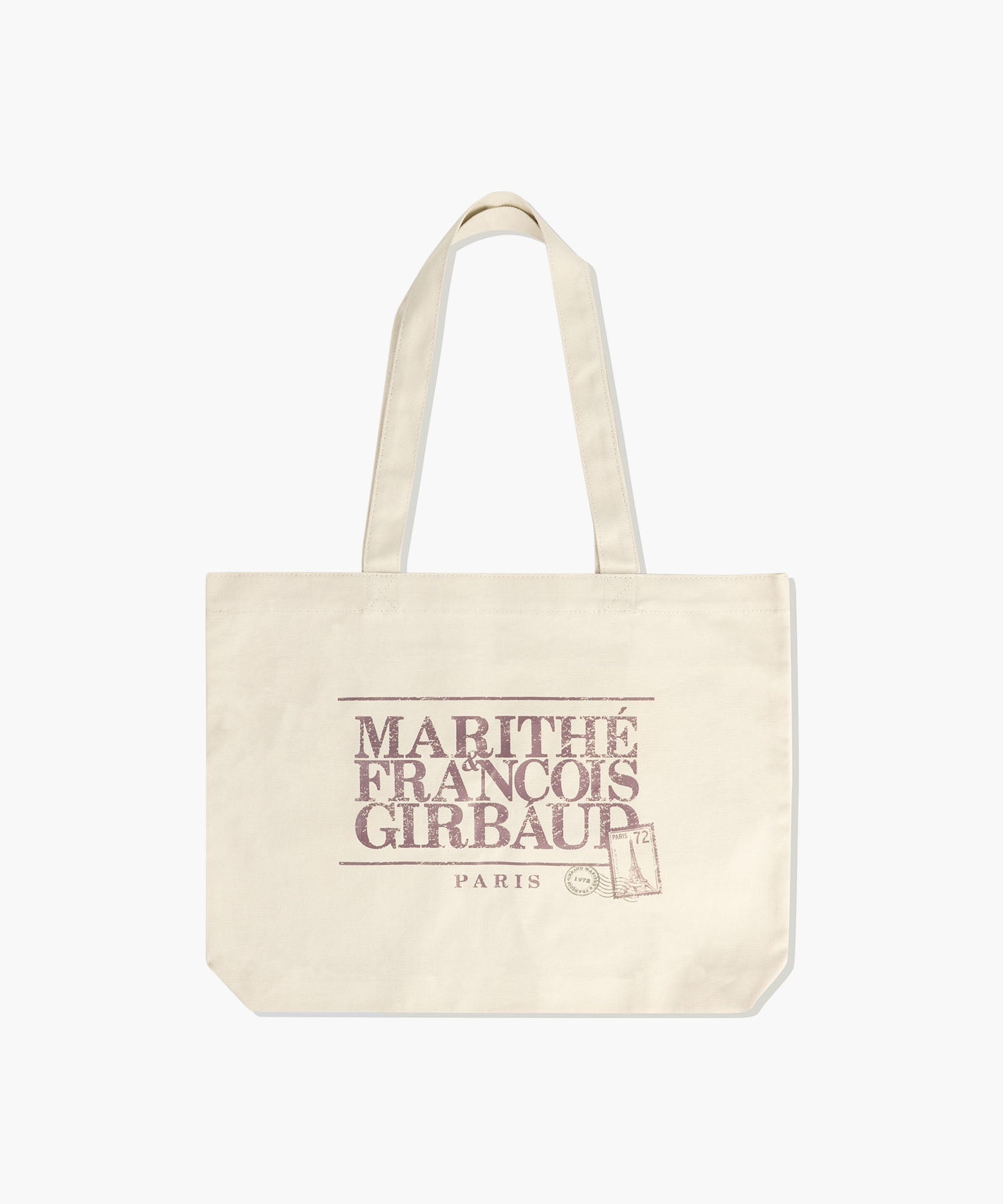 Marithe & Francois Girbaud - Classic Logo Stamp Eco Bag (Cream) product image 1 | TRAB K-Fashion Australia