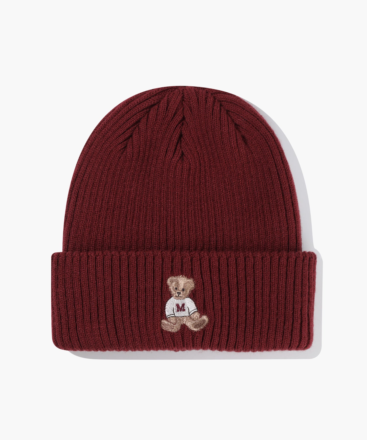 Marithe & Francois Girbaud - Doodle Bear Beanie (Burgundy) product image 1 | TRAB K-Fashion Australia