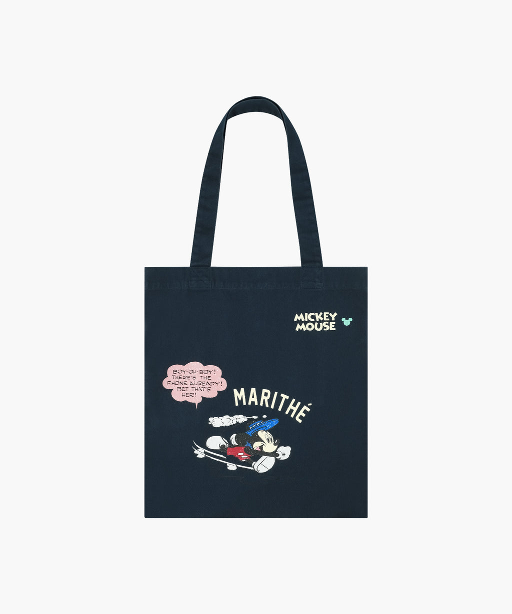 Marithe & Francois Girbaud - Mickey_comic Eco Bag (Navy) product image 1 | TRAB K-Fashion Australia