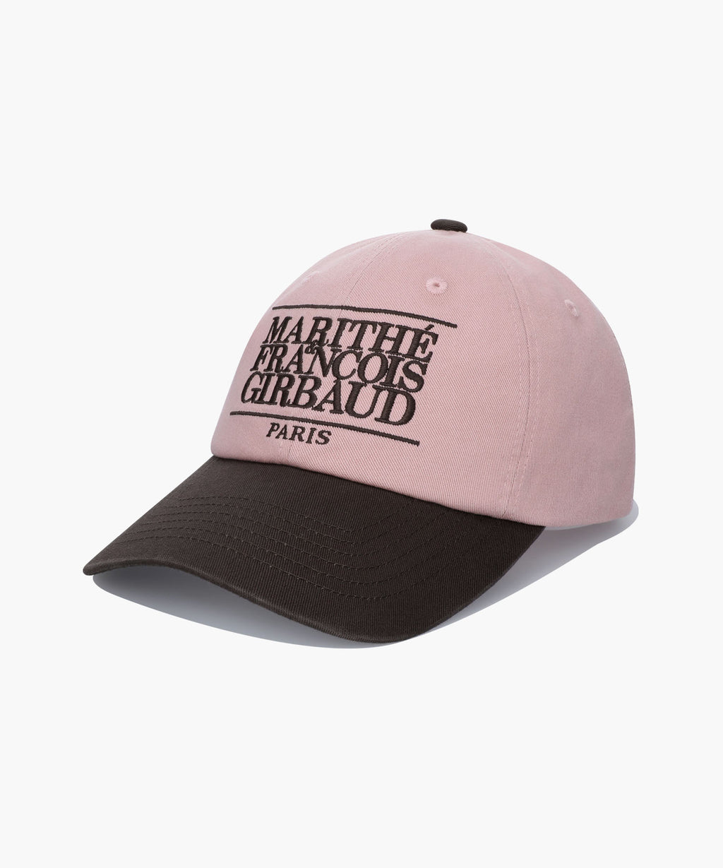 Marithe & Francois Girbaud - Classic Logo 6panel Color Block Cap (Dark Brown) product image 1 | TRAB K-Fashion Australia