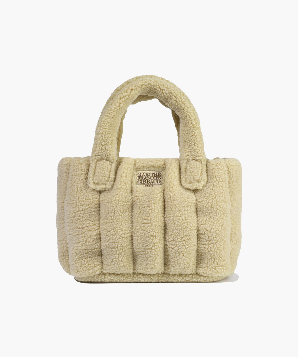 Marithe & Francois Girbaud - Classic Logo Boucle Padding Bag (Beige) product image 1 | TRAB K-Fashion Australia