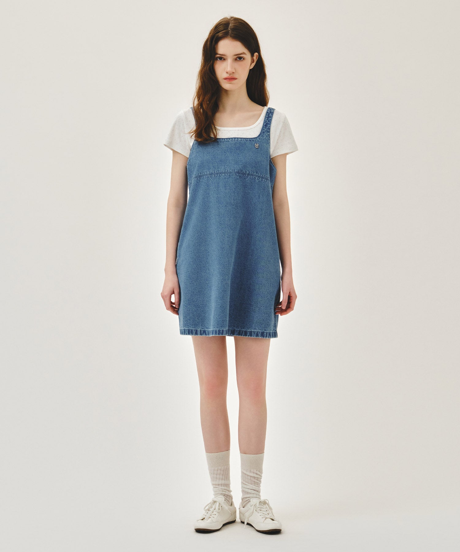 Marithe & Francois Girbaud - Denim Sleeveless Dress (Light Blue) product image 1 | TRAB K-Fashion Australia