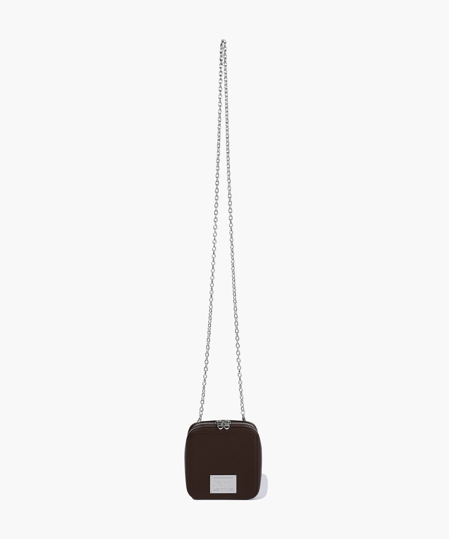 Marithe & Francois Girbaud - Classic Logo Chain Zip Wallet (Dark Brown) product image 1 | TRAB K-Fashion Australia