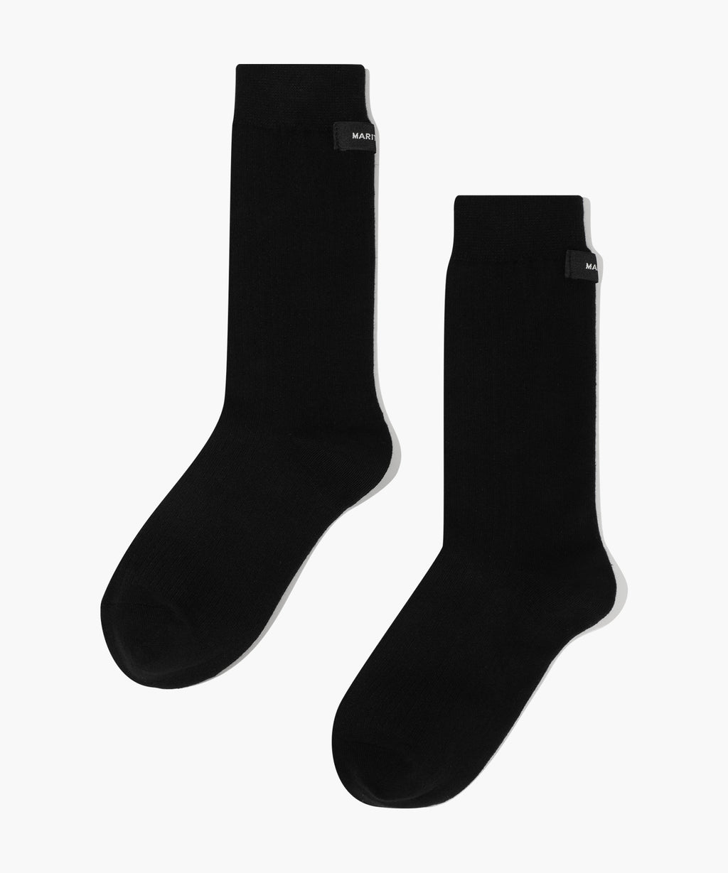Marithe & Francois Girbaud - Basic Middle Socks (Black) product image 1 | TRAB K-Fashion Australia
