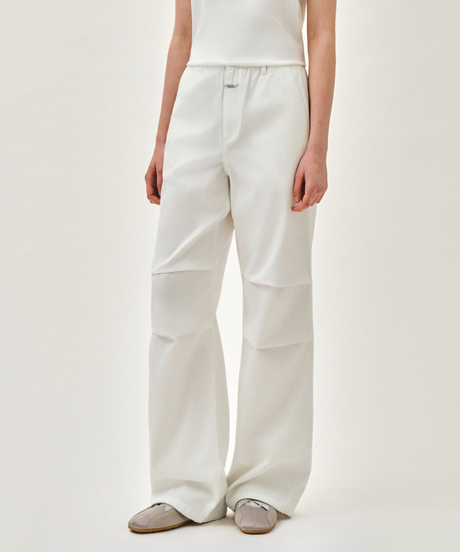 Marithe & Francois Girbaud - Summer Wide Fit Denim Pants (White) product image 4 | TRAB K-Fashion Australia
