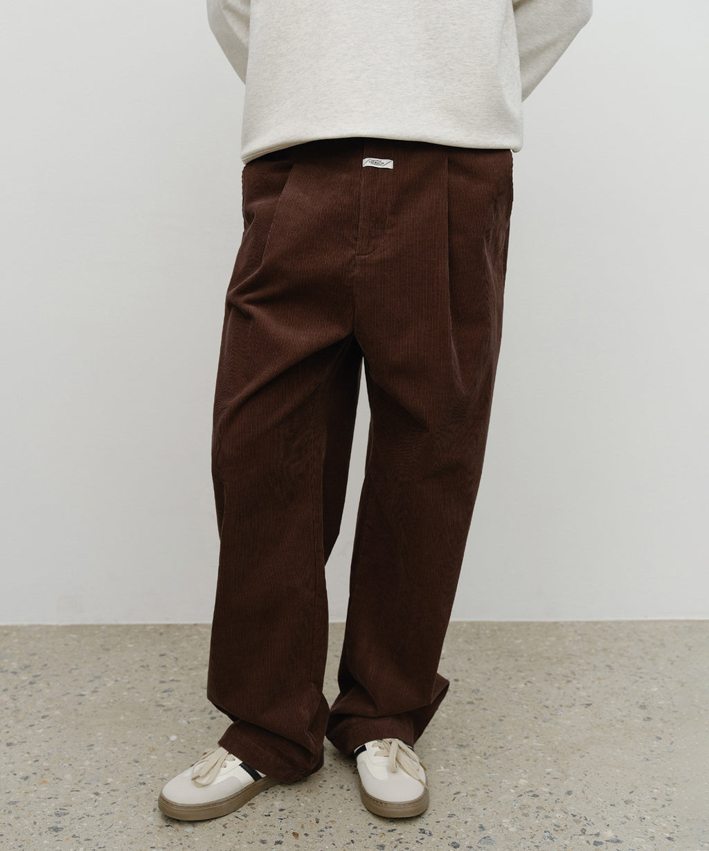Marithe & Francois Girbaud - Corduroy Pants (Brown) product image 1 | TRAB K-Fashion Australia