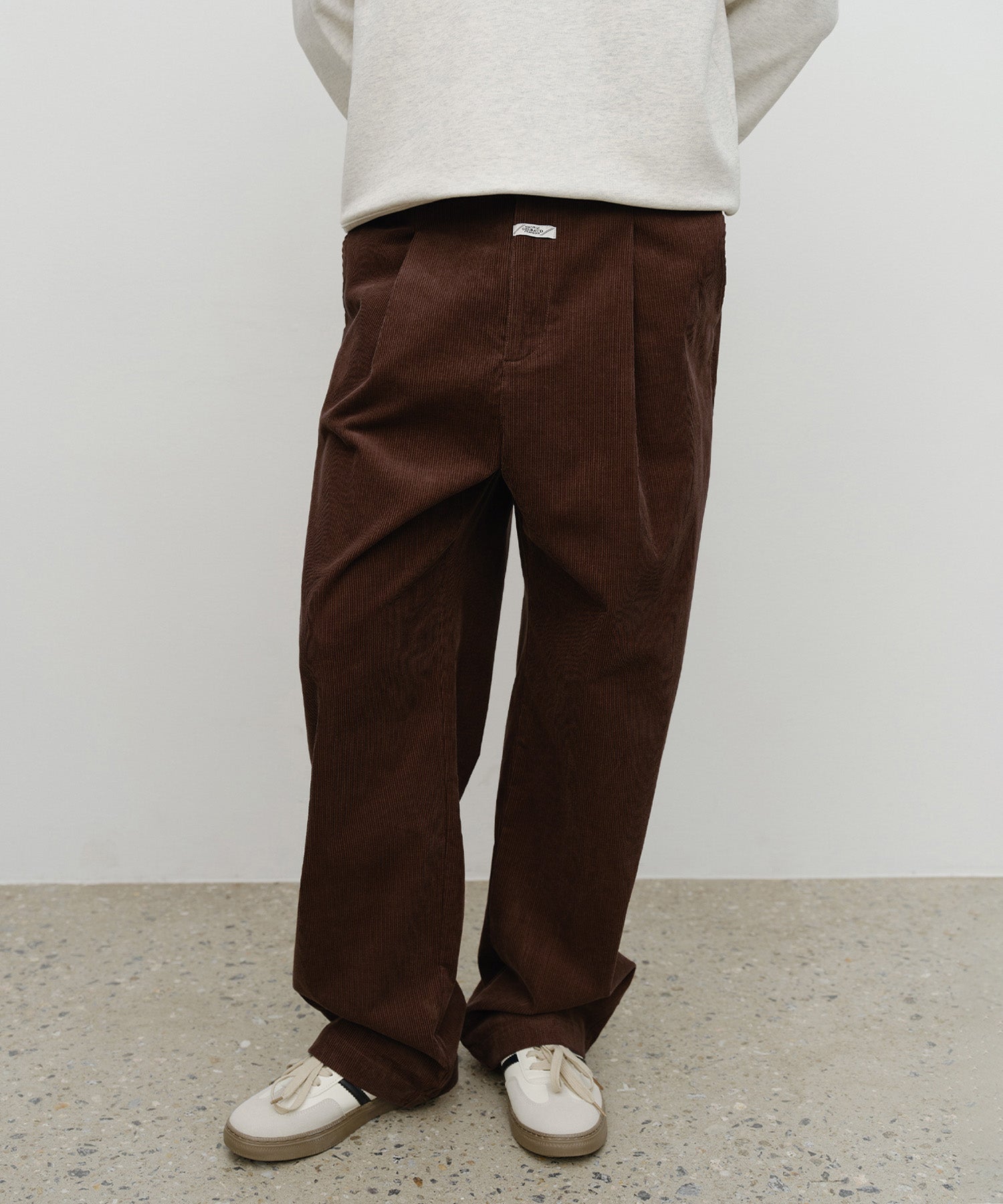 Marithe & Francois Girbaud - Corduroy Pants (Brown) product image 1 | TRAB K-Fashion Australia