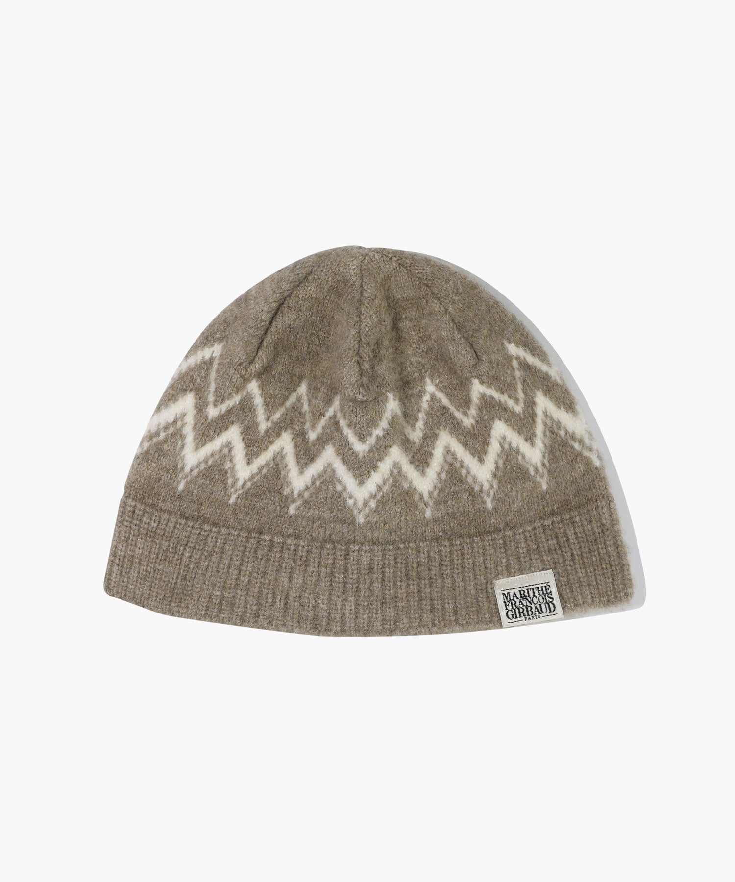 Marithe & Francois Girbaud - Fairisle Beanie (Beige) product image 1 | TRAB K-Fashion Australia