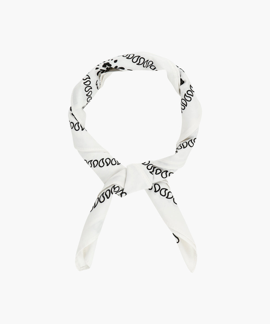 Marithe & Francois Girbaud - Classic Logo Bandana Scarf (White) product image 4 | TRAB K-Fashion Australia