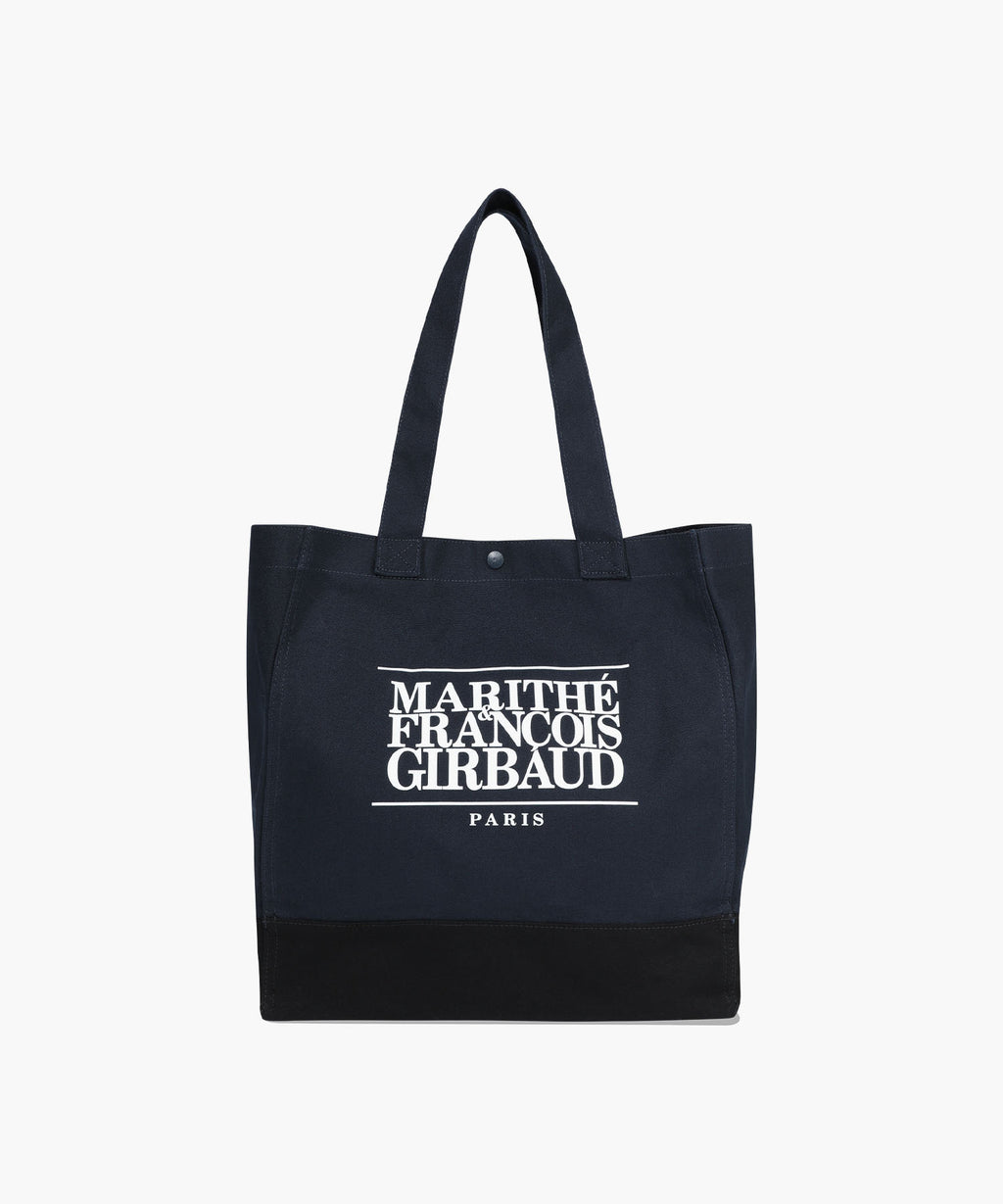 Marithe & Francois Girbaud - Classic Logo Big Shopper Bag (Navy) product image 1 | TRAB K-Fashion Australia