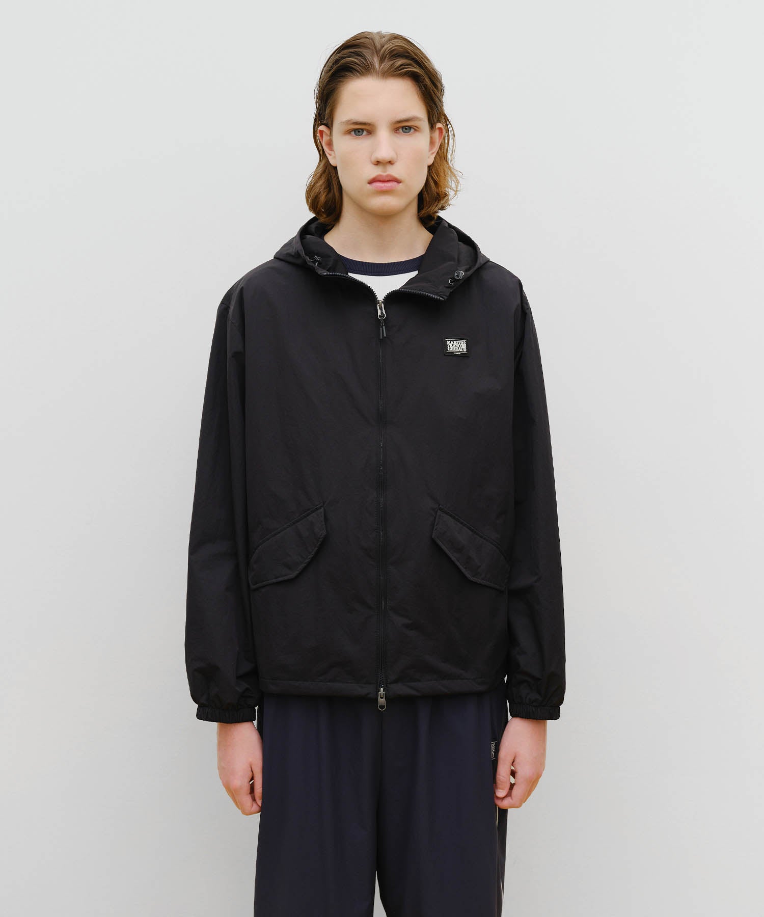 Marithe & Francois Girbaud - Marithe Sport Hooded Windbreaker (Black) product image 1 | TRAB K-Fashion Australia
