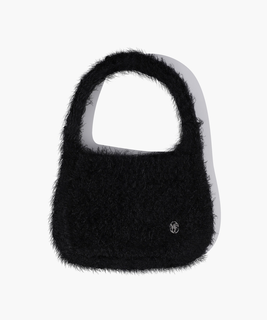 Marithe & Francois Girbaud - Circle Logo Mini Knit Bag (Black) product image 2 | TRAB K-Fashion Australia