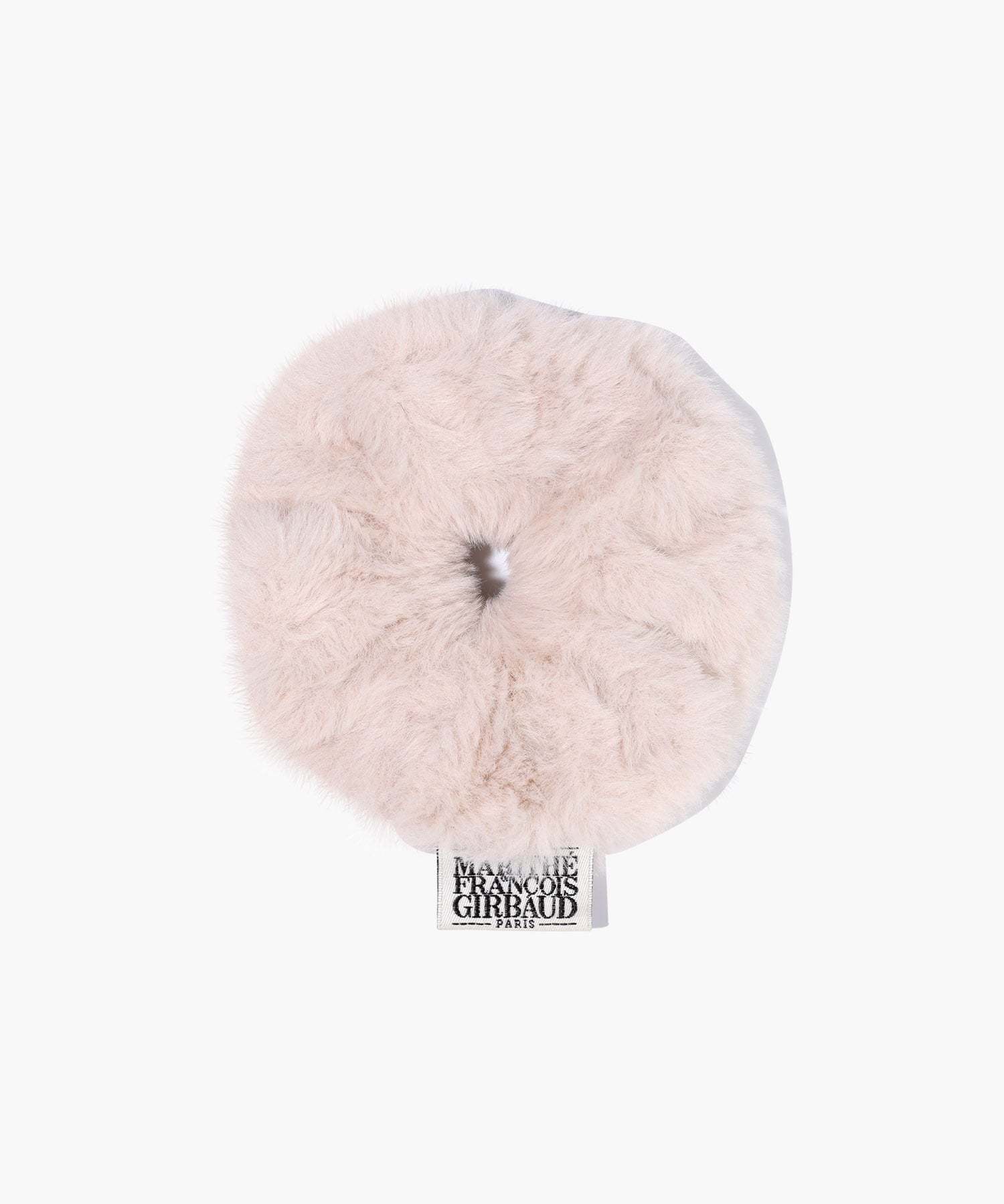Marithe & Francois Girbaud - Classic Logo Fur Scrunchie (Baby Pink) product image 1 | TRAB K-Fashion Australia