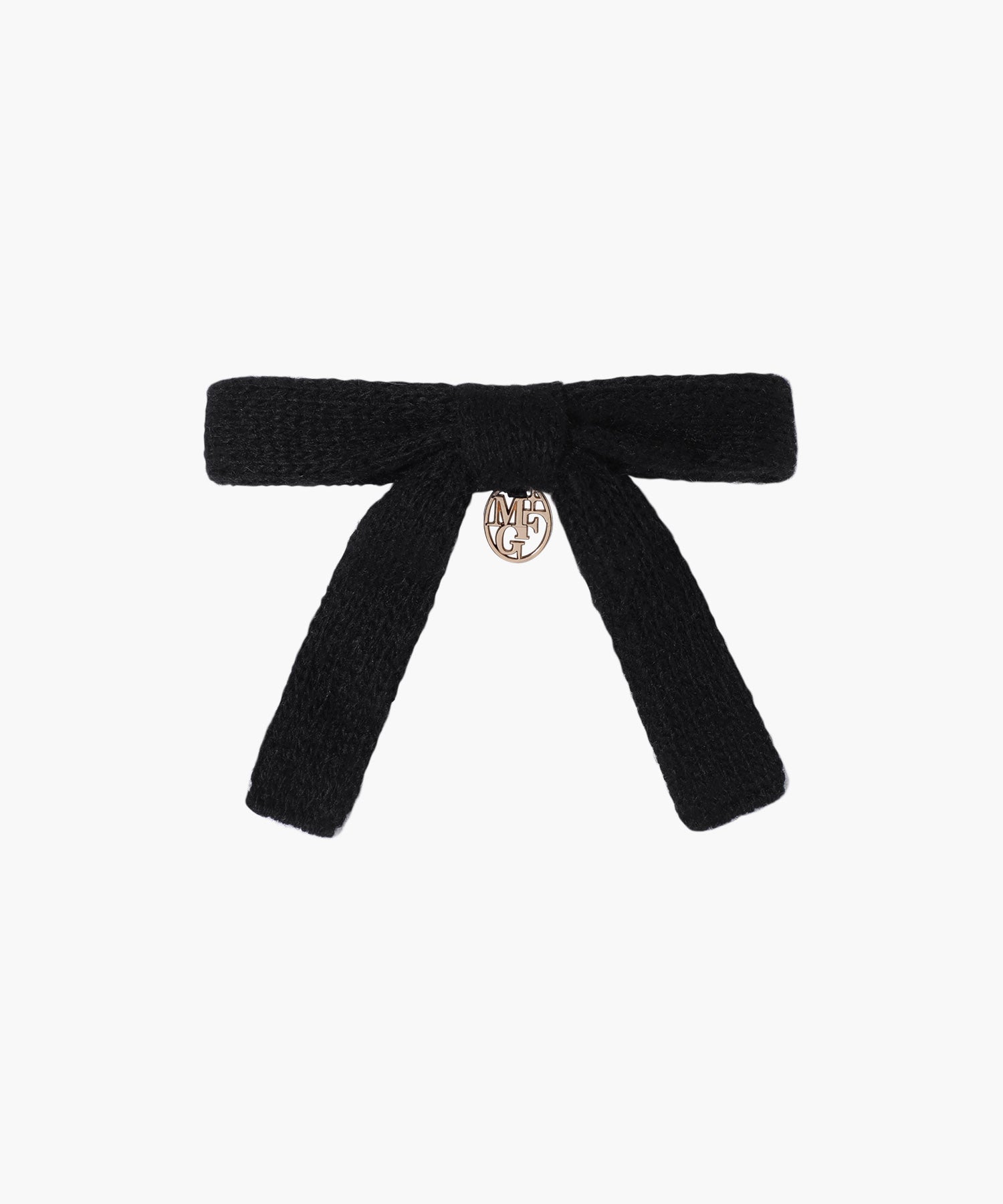 Marithe & Francois Girbaud - Knit Ribbon Hair Pin (Black) product image 1 | TRAB K-Fashion Australia