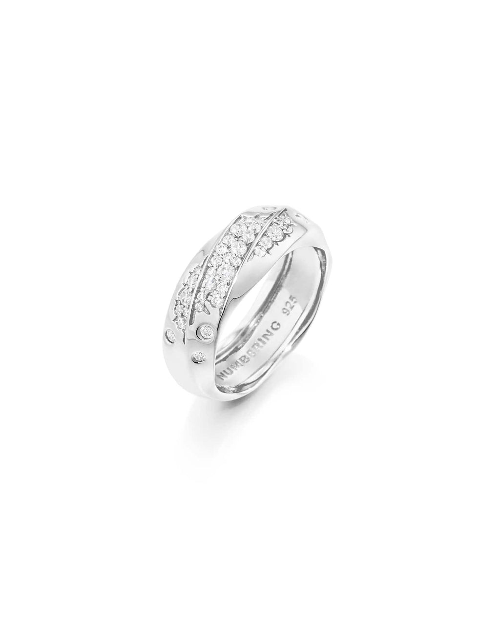 Numbering - Pave Sculpted Wave Ring #3416 product image 6 | TRAB K-Fashion Australia