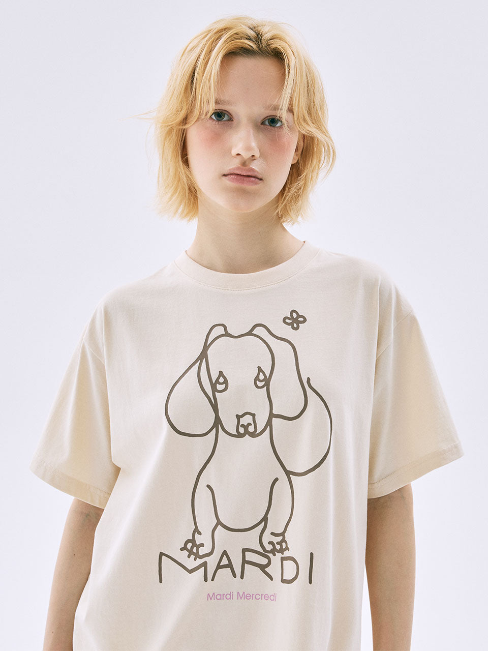 Mardi Mercredi - [Pre-Order – Ships June 8] Tshirt Ddanji Ch.02 (Butter Taupe) product image 1 | TRAB K-Fashion Australia