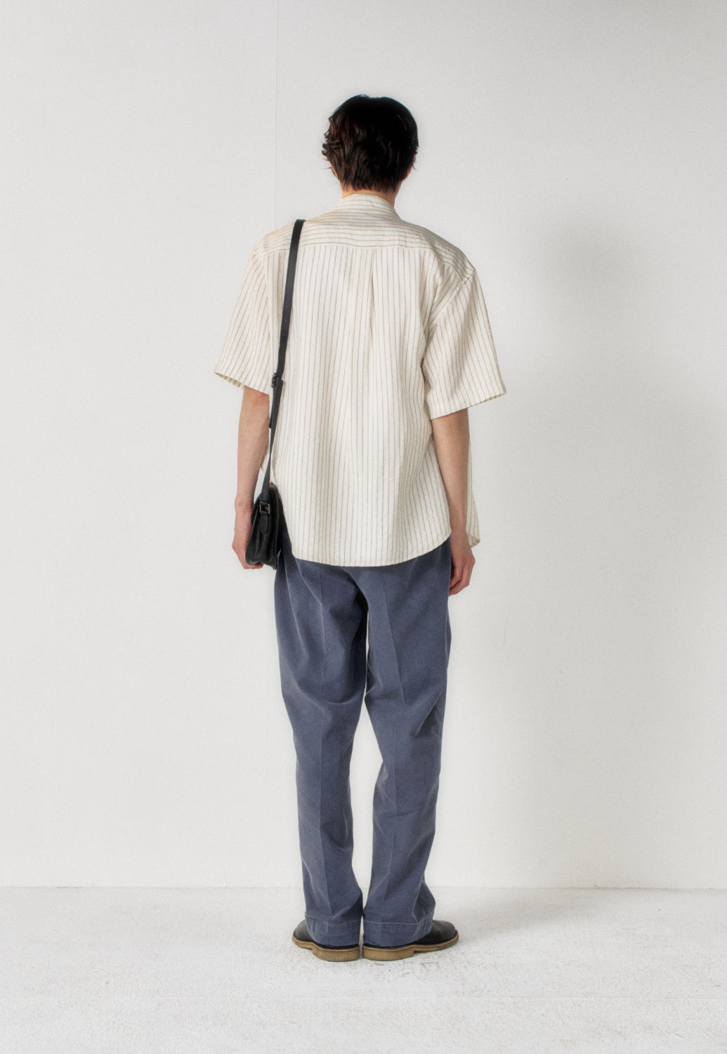 Art if acts - Wrinkle Rayon Half Shirt (Cream/Charcoal) product image 5 | TRAB K-Fashion Australia
