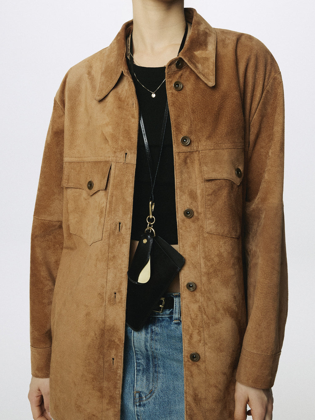 Tonywack - Western Suede Overshirt (Tobacco) product image 6 | TRAB K-Fashion Australia