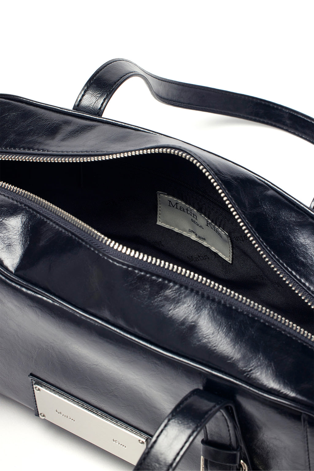 Matin Kim - Biker Detail Medium Shoulder Bag (Black) product image 4 | TRAB K-Fashion Australia