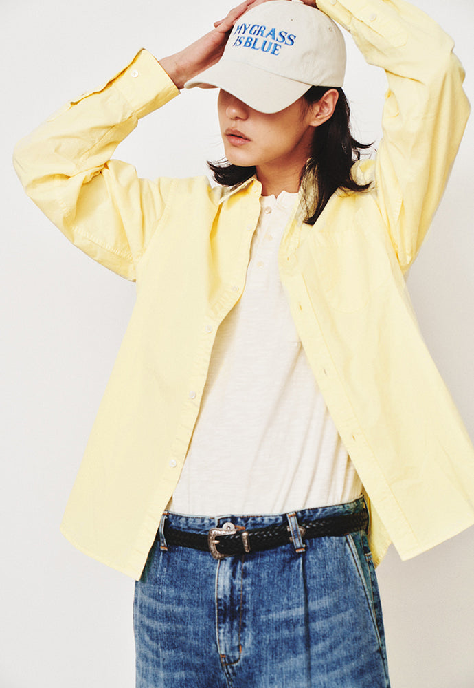 Art if acts - Saint Garment-dyed Shirt (Liberty Yellow) product image 7 | TRAB K-Fashion Australia