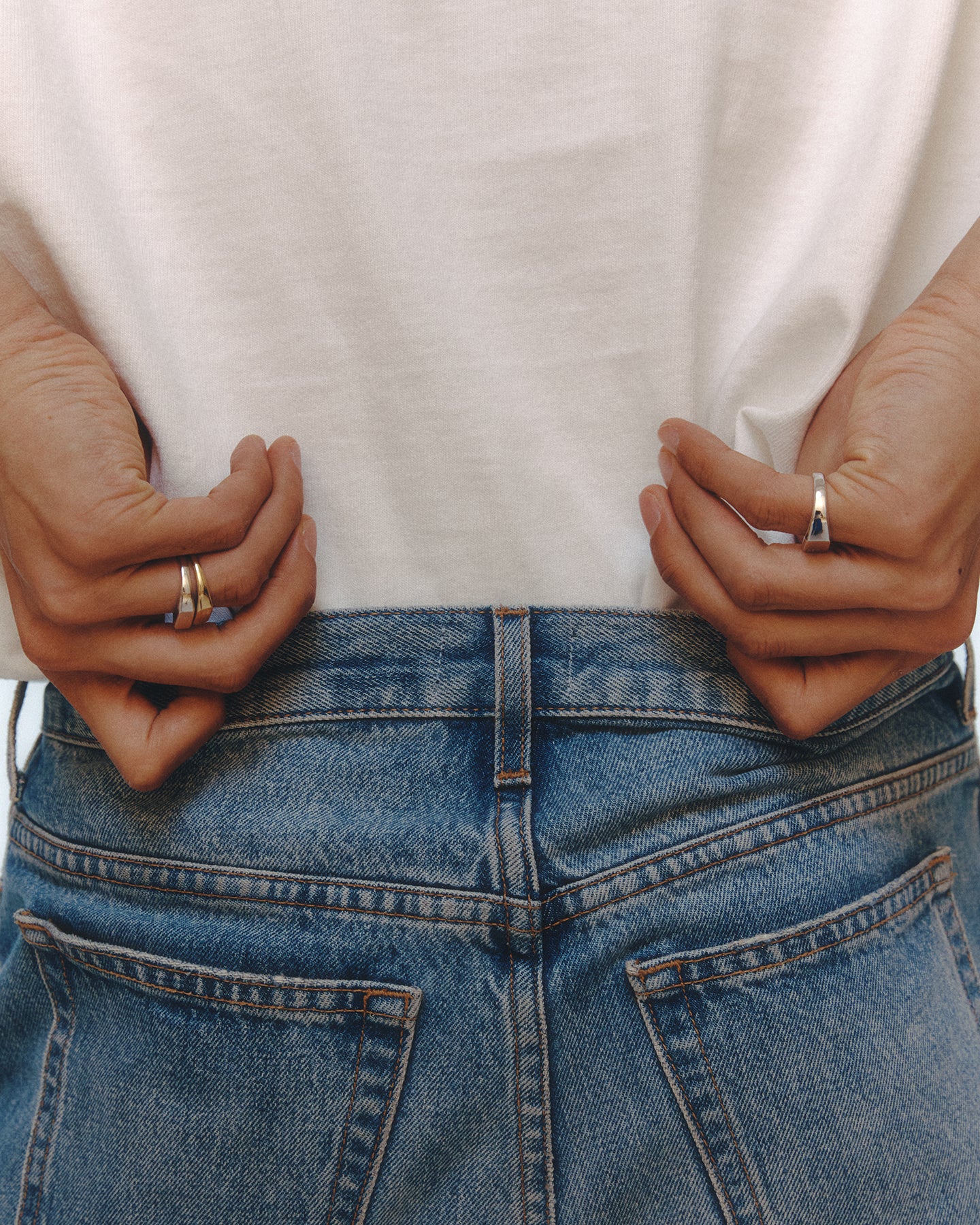 Numbering - A13 Slim Signet Ring #7401 product image 2 | TRAB K-Fashion Australia