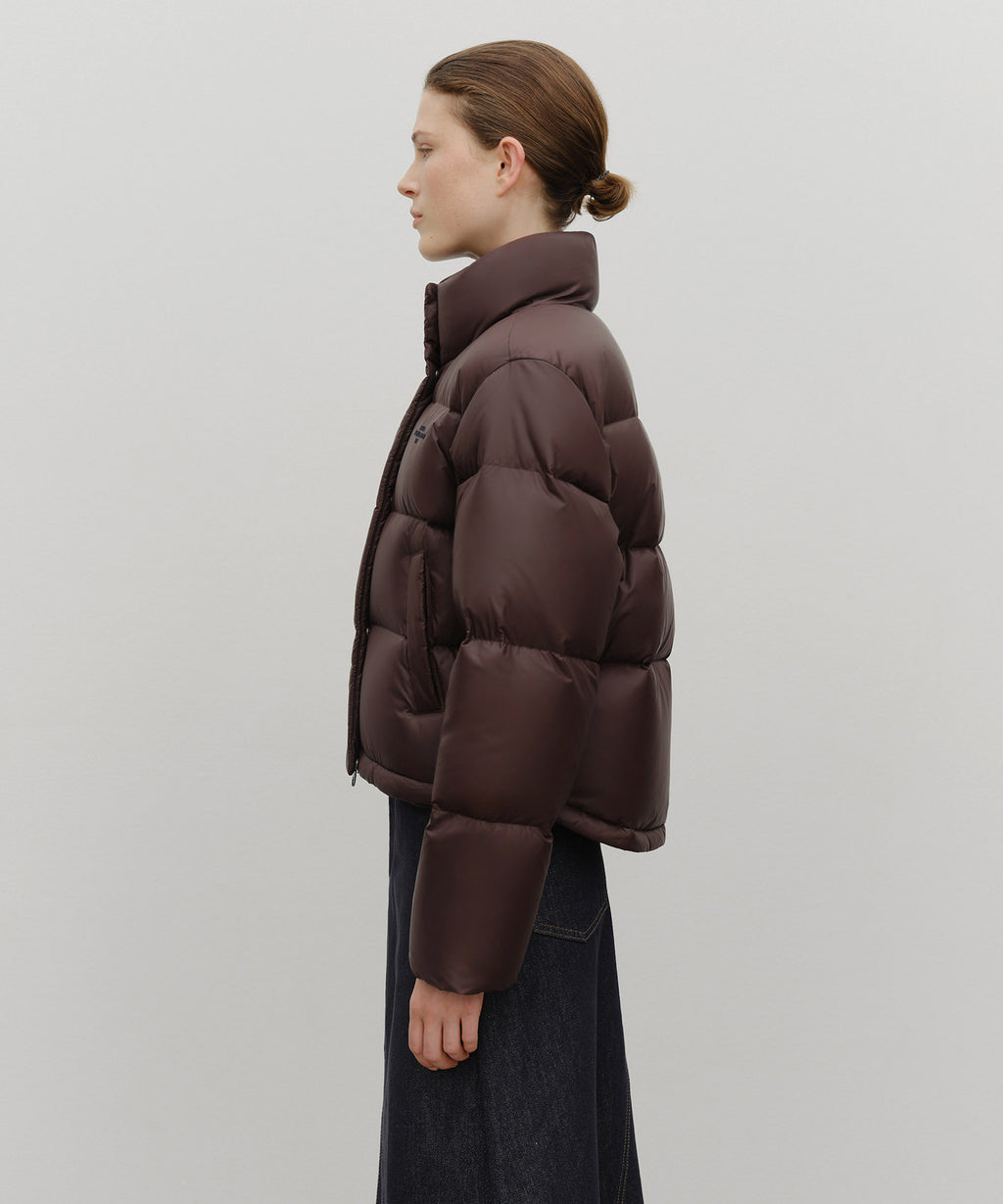 Marithe & Francois Girbaud - Basic Crop Down Jacket (Burgundy) product image 2 | TRAB K-Fashion Australia
