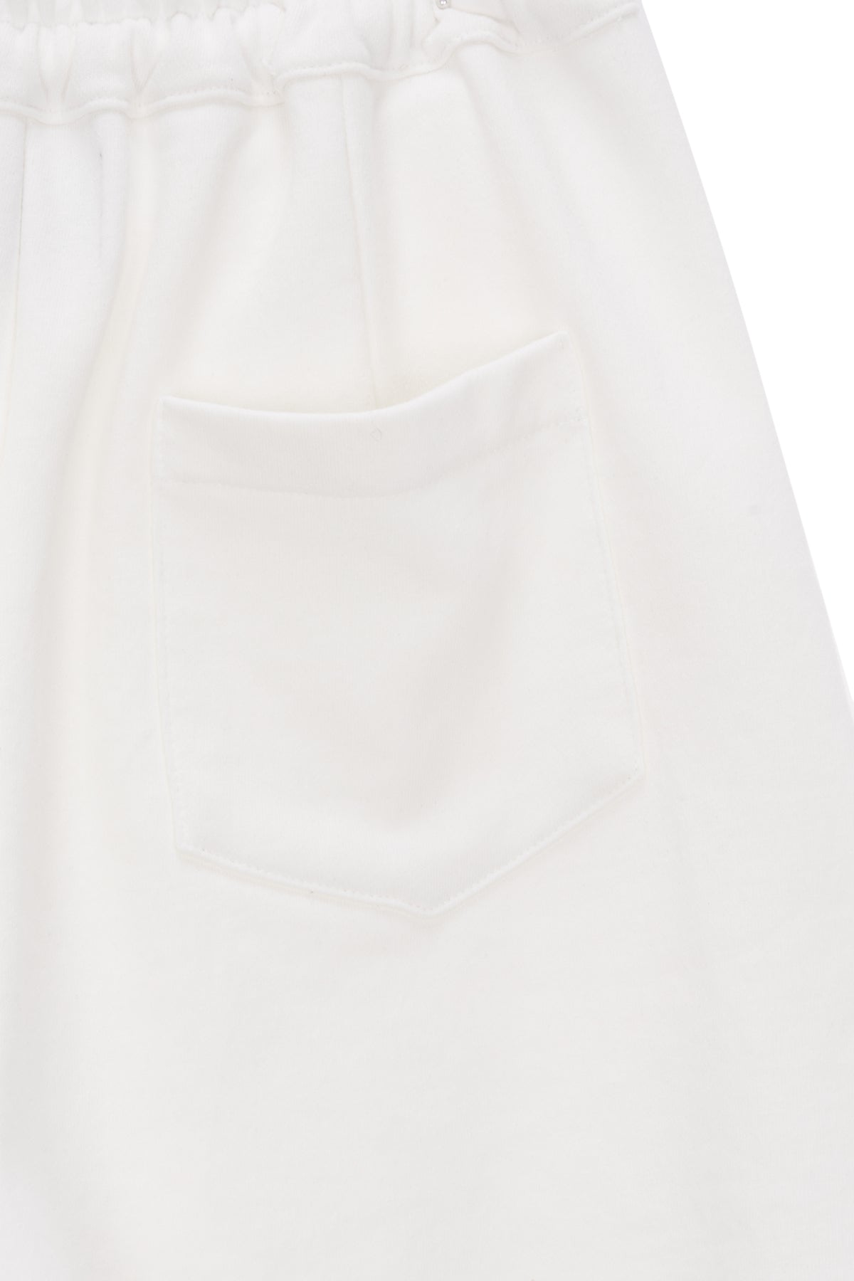 Matin Kim - Matin Crescendo Logo Sweatshorts (White) product image 4 | TRAB K-Fashion Australia