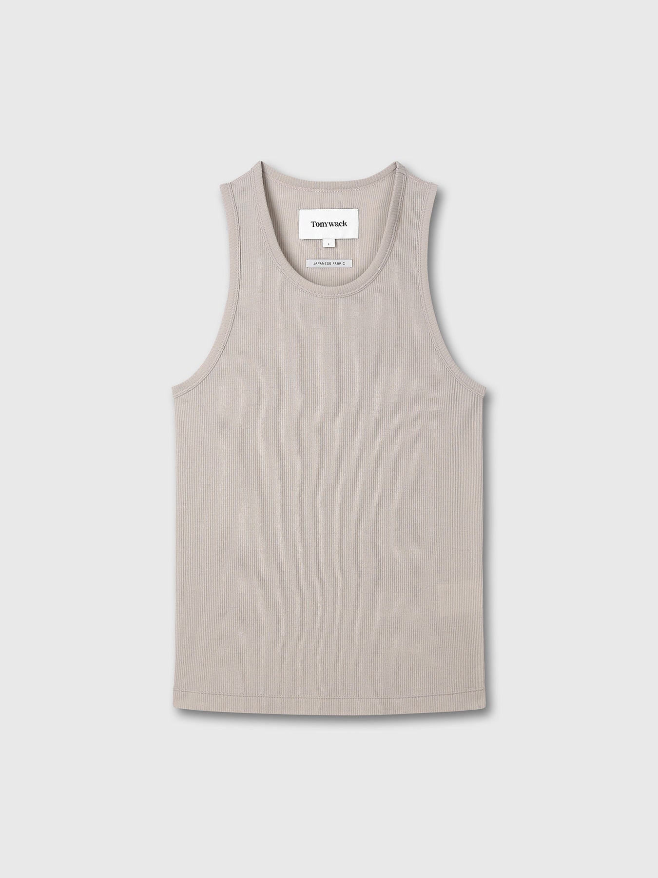Tonywack - Super Fine Wool Ribbed Sleeveless (Japanese Fabric) (Sand) product image 7 | TRAB K-Fashion Australia