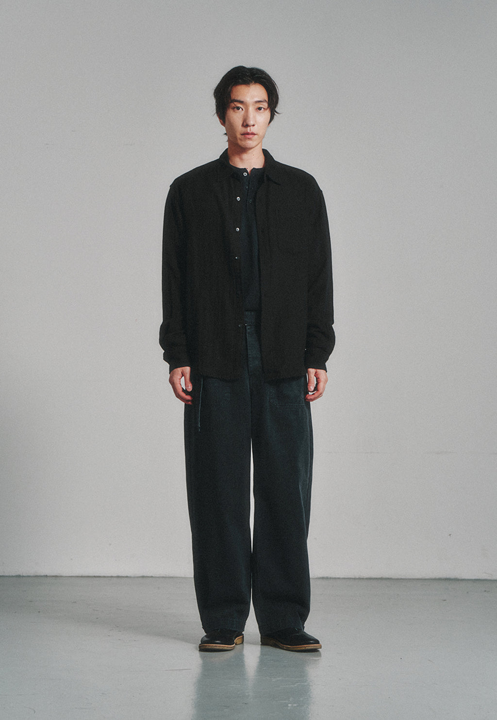 Art if acts - Washed Gauze Shirt (Black) product image 2 | TRAB K-Fashion Australia