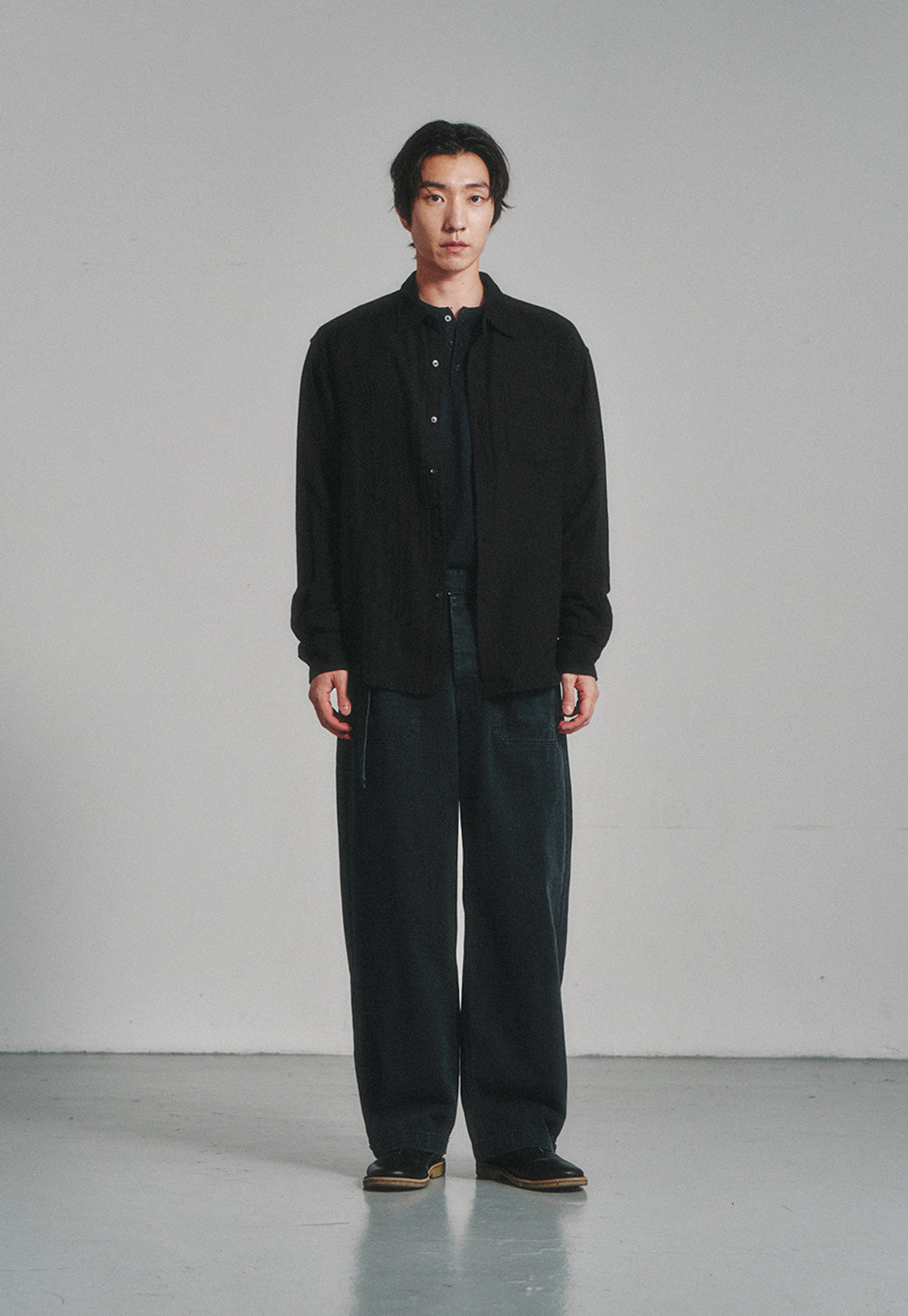 Art if acts - Washed Gauze Shirt (Black) product image 2 | TRAB K-Fashion Australia