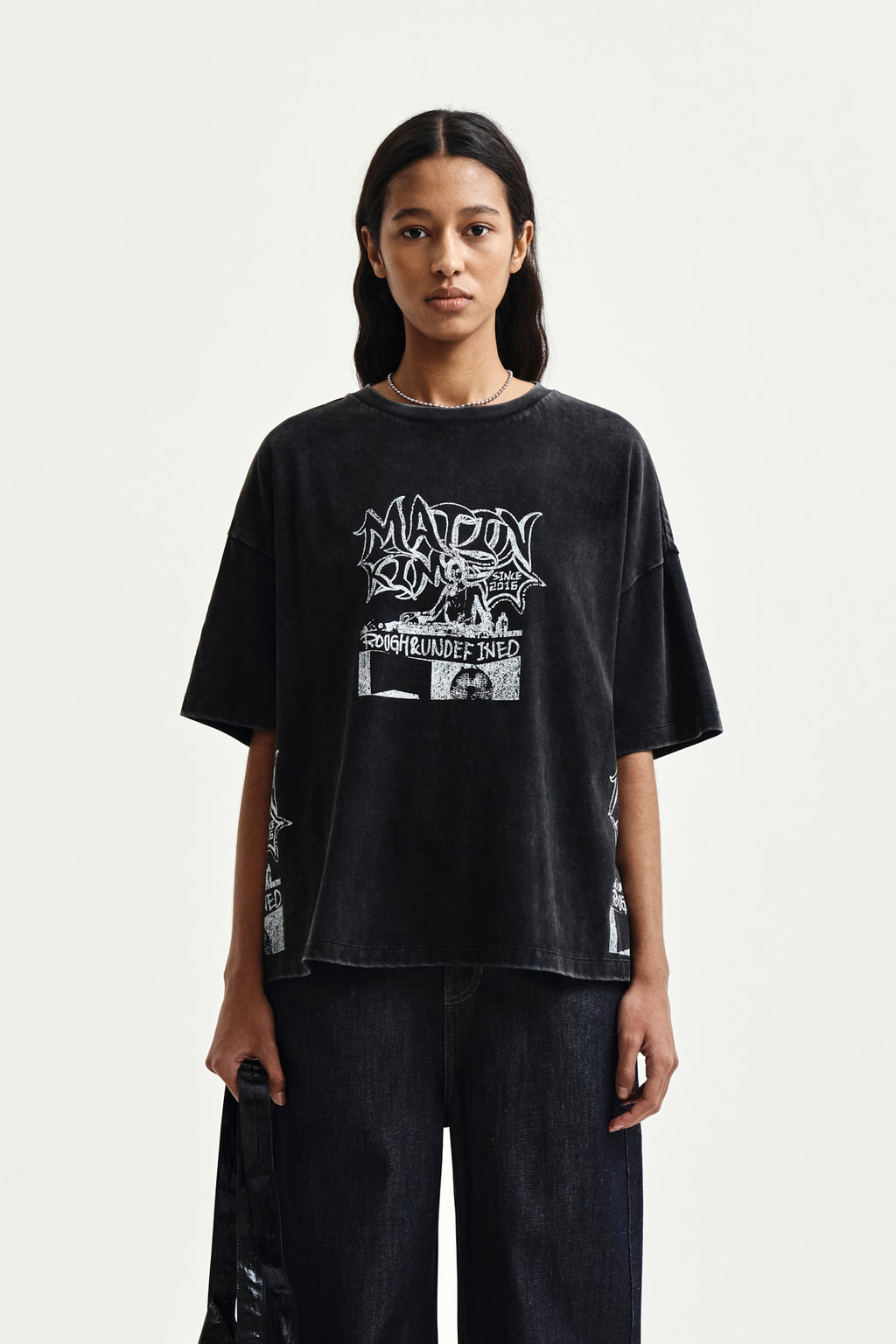 Matin Kim - Vintage Graffiti Artwork Top (Black) product image 15 | TRAB K-Fashion Australia