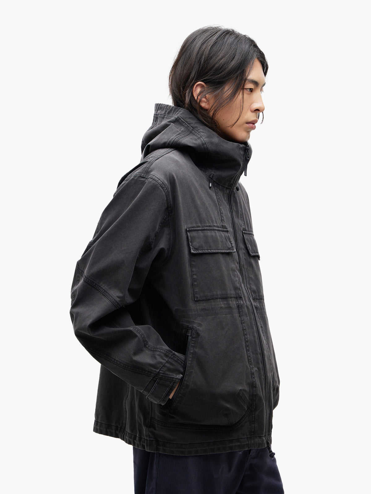 Jiyong Kim - Multi Pocket Jacket (Black) product image 2 | TRAB K-Fashion Australia